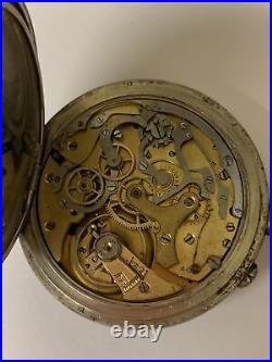 1920 montre de poche chronographe vintage de fabrication suisse Valjoux 5KWM
