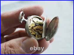 2 Montres Gousset Ancien Art Nouveau Antique Silver Pocket Watches