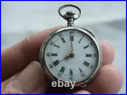 2 Montres Gousset Ancien Art Nouveau Antique Silver Pocket Watches