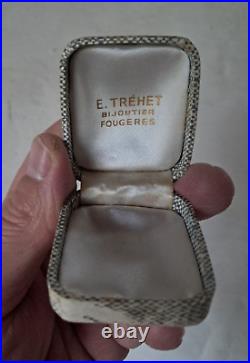 5 boites bijou écrin bague broche montre horlogerie vintage ancien jewellery box