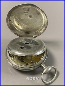 70gr Montre à Gousset De Poche En Argent Ancien à réviser bijou ancien argent