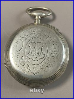 70gr Montre à Gousset De Poche En Argent Ancien à réviser bijou ancien argent