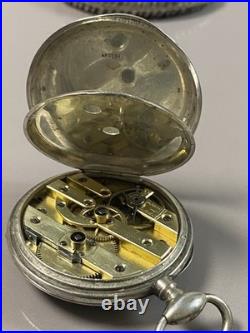 70gr Montre à Gousset De Poche En Argent Ancien à réviser bijou ancien argent