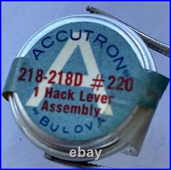 ACCUTRON BY BULOVA? #218-218D #220 new old stock original Hack Levier Assemblage