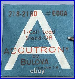 ACCUTRON BY BULOVA? #218D-218 #606A new old stock Bobine plomb Stand-Off
