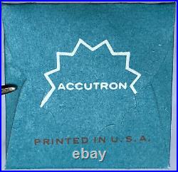 ACCUTRON BY BULOVA? #218D-218 #606A new old stock Bobine plomb Stand-Off