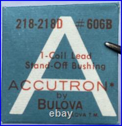 ACCUTRON BY BULOVA? #218D-218 #606B new old stock Bobine plomb Standoff Bague