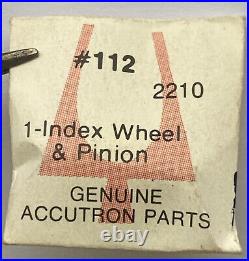 ACCUTRON BY BULOVA? #2210 #112 new old stock Index Roue & Pignon original parts