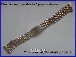 ANCIEN USED STRAP BRACELET ROLEX JUBILEE 20mm ACIER OR GOLD STEEL 62510 H