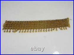 Ancien Collier, Bracelet Et Épinglet Argent Islamique Vermeil Moyen-orient