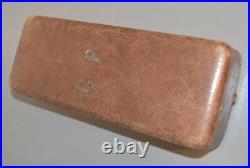 Ancien Ecrin Présentation Bijoux Montre à Gousset Cuir Monogrammé