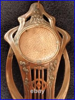 Ancien Porte Montre + Gousset Art Nouveau Opera Garnier Paris en Cuivre