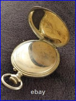 Ancien Porte Montre + Gousset Art Nouveau Opera Garnier Paris en Cuivre