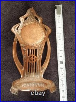 Ancien Porte Montre + Gousset Art Nouveau Opera Garnier Paris en Cuivre