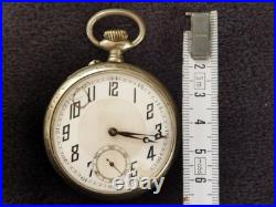 Ancien Porte Montre + Gousset Art Nouveau Opera Garnier Paris en Cuivre