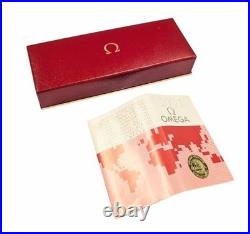 Ancien boitier boite vide montre omega rouge rangement cadeau bijoux