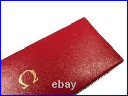 Ancien boitier boite vide montre omega rouge rangement cadeau bijoux