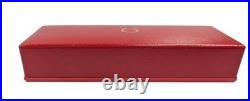 Ancien boitier boite vide montre omega rouge rangement cadeau bijoux