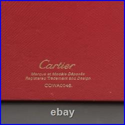 Ancien boîtier de montre Cartier vide rangement bijoux deux niveaux rouge