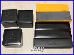 Ancien boîtier de montre FENDI boite vide LOT rangement bijoux cadeau