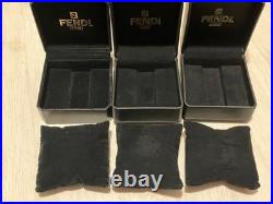 Ancien boîtier de montre FENDI boite vide LOT rangement bijoux cadeau