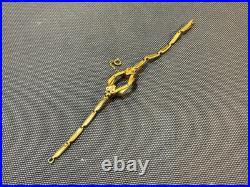 Ancien bracelet de montre à gousset plaqué or pour femmes bijou du début 20ème