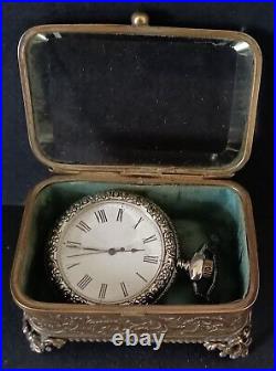 Ancien coffret de montre à gousset ou bijoux Napoléon lll