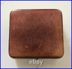 Ancien écrin à bijou cuir XIXè Napoléon III. Montre. Bracelet. J. Hurel à Nantes