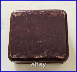 Ancien écrin à bijou cuir XIXè Napoléon III. Montre. Bracelet. J. Hurel à Nantes