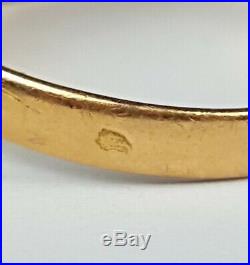Ancienne Bague Tank Or 18 Carats Taille 53 Antique Gold Ring 18K Size 6.5 / N