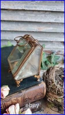 Ancienne Boite Bijoux Porte Montre Napoleon III Verres Biseaute