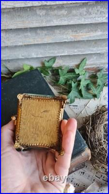 Ancienne Boite Bijoux Porte Montre Napoleon III Verres Biseaute