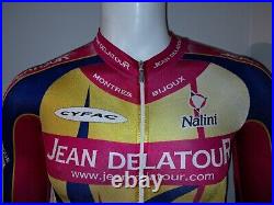 Ancienne COMBI NALINI T2 JEAN DELATOUR MONTRES BIJOUX CYFAC Cycling Team Vélo