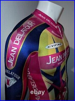 Ancienne COMBI NALINI T2 JEAN DELATOUR MONTRES BIJOUX CYFAC Cycling Team Vélo