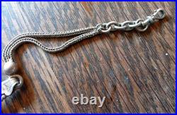 Ancienne Châtelaine Argent Massif Sanglier XIX°s Montre Gousset Bijou Ancien 39g