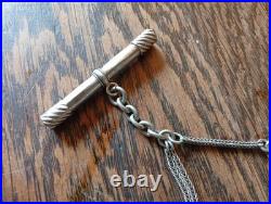 Ancienne Châtelaine Argent Massif Sanglier XIX°s Montre Gousset Bijou Ancien 39g