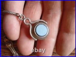 Ancienne Châtelaine Argent Massif Sanglier XIX°s Montre Gousset Bijou Ancien 39g