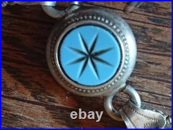 Ancienne Châtelaine Argent Massif Sanglier XIX°s Montre Gousset Bijou Ancien 39g