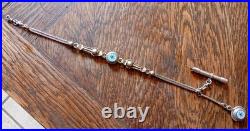 Ancienne Châtelaine Argent Massif Sanglier XIX°s Montre Gousset Bijou Ancien 39g