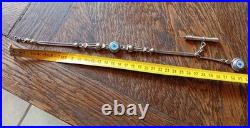 Ancienne Châtelaine Argent Massif Sanglier XIX°s Montre Gousset Bijou Ancien 39g