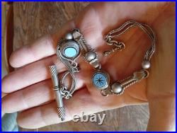 Ancienne Châtelaine Argent Massif Sanglier XIX°s Montre Gousset Bijou Ancien 39g