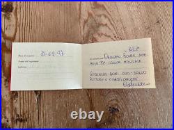 Ancienne Garantie D'Une Montre ROLEX Bijoux CAPUANO Scellée