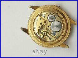 Ancienne Montre Bracelet Zénith Calibre 106 À Réviser Plaqué Or Vintage Watch