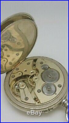 Ancienne Montre De Gousset 24h Chronomètre Maria Déposé 1900 À Réviser Old Watch