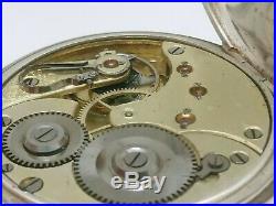 Ancienne Montre De Gousset Argent Oméga Suisse 1880 Fonctionne Old Vintage Watch