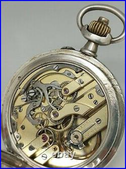 Ancienne Montre De Gousset Chronographe Trouville Fonctionne Old Pocket Watch