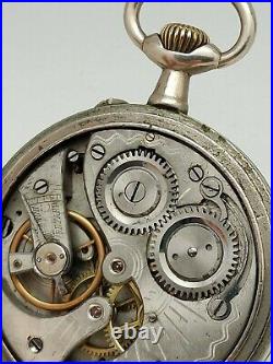 Ancienne Montre De Gousset Seconde Centrale Fonctionne Old Pocket Watch