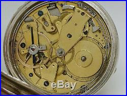 Ancienne Montre Gousset Sonnerie Dugere A Bayonne Argent Old Watch