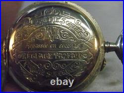 Ancienne Montre Gousset Systeme Double Affichage 24 H Bijoux Jewel Pocket Watch