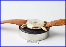 Ancienne Montre Lip Chronomètre En Or Massif 18k Huge Lugs Vintage Gold Watch